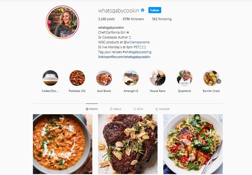 social posts food blog