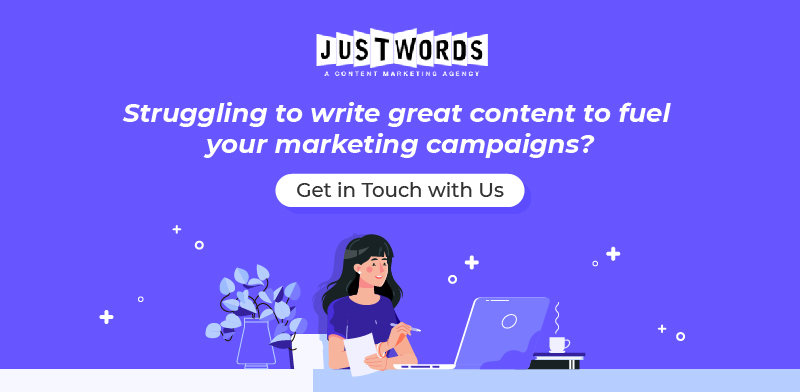 Write content Touch with justwords