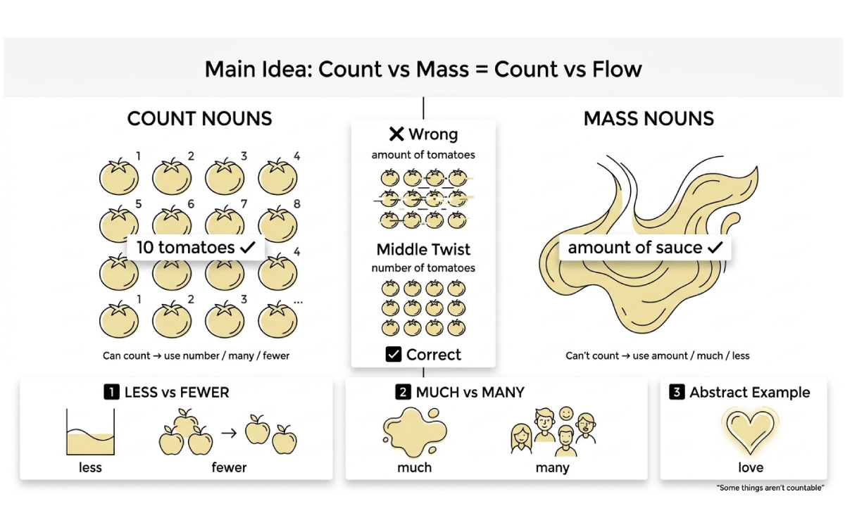 Don’t Confuse between Count vs mass