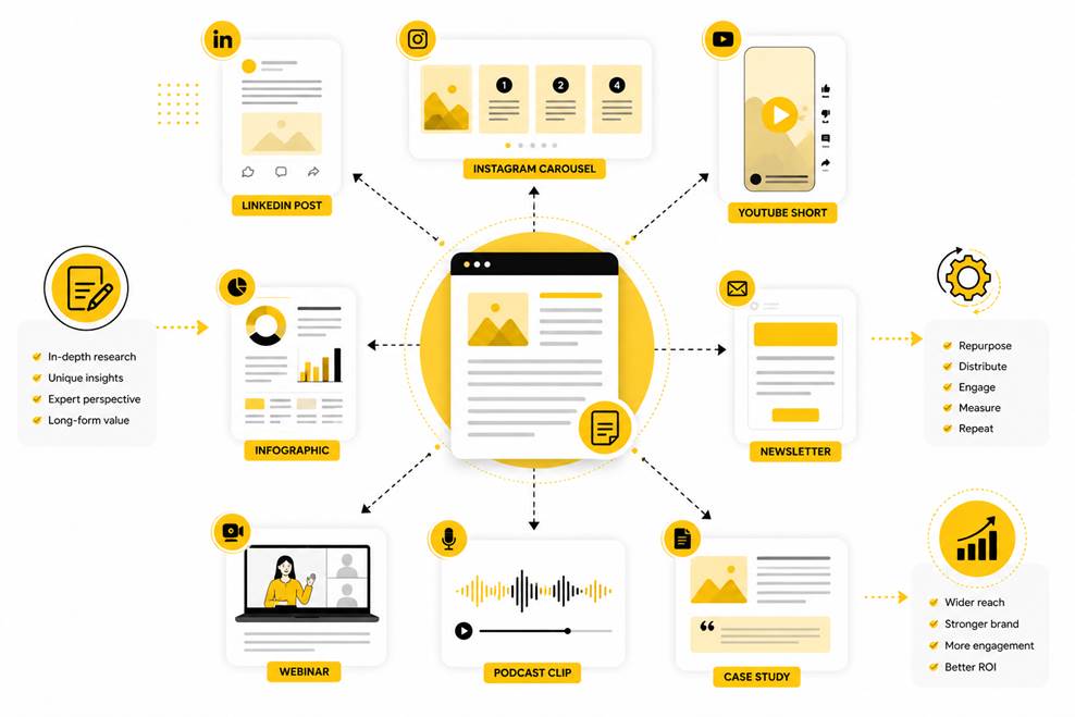 Social Media Repurposing content