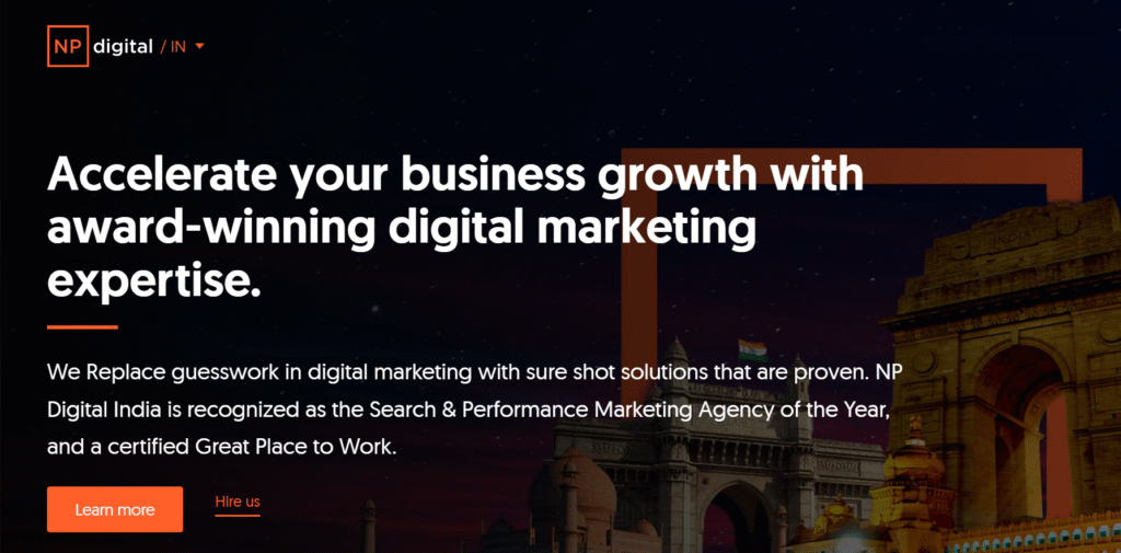 npdigital homepage