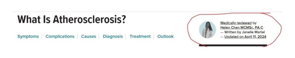 For example, check how Healthline clearly lists medical reviewers to demonstrate Expertise.