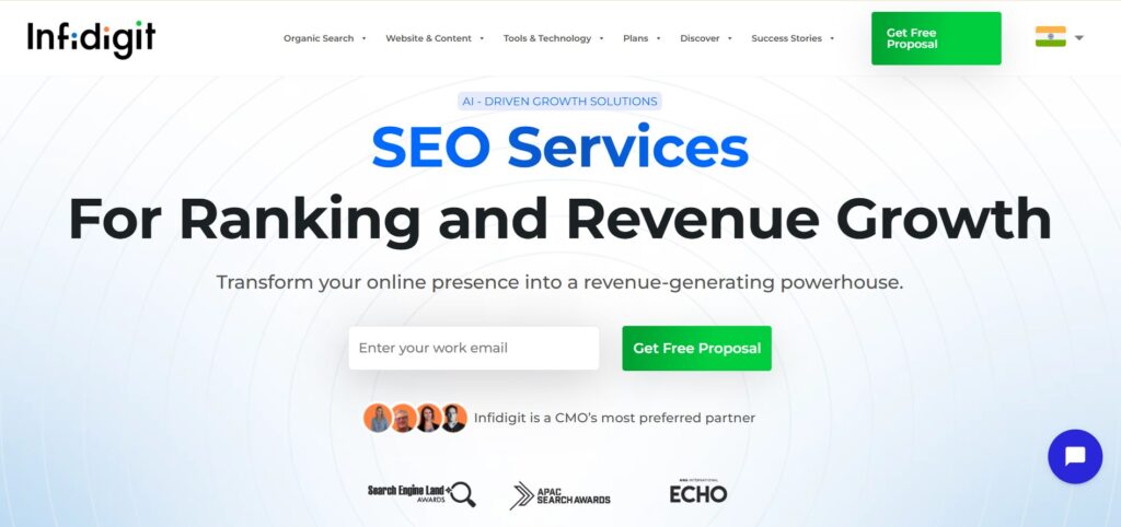 Infidigit SEO Webpage