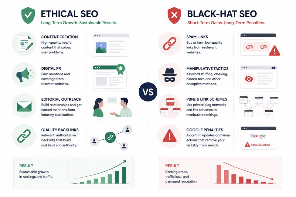 Ethical seo and Black hat seo 