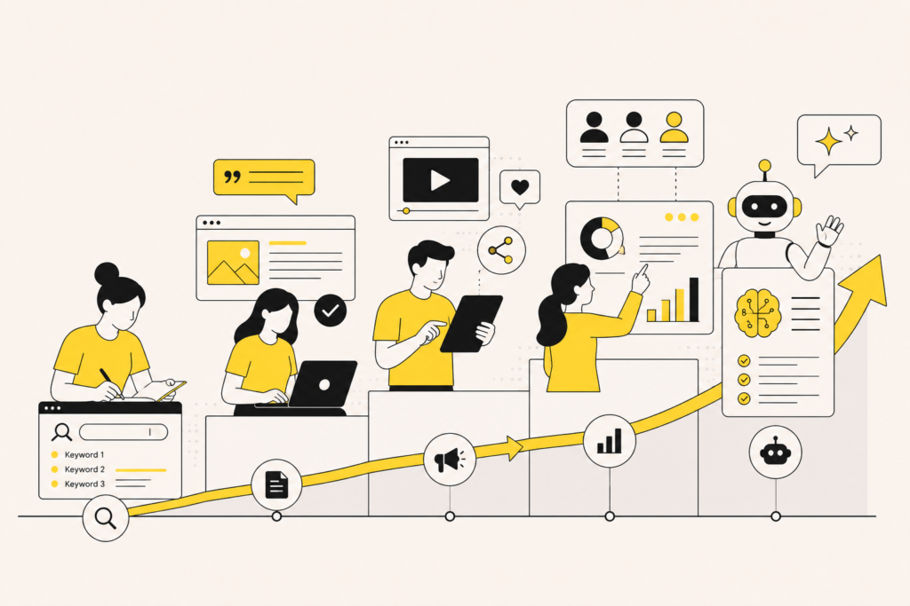 The Evolution of Content Marketing: From Keywords to AI (2010–2026)